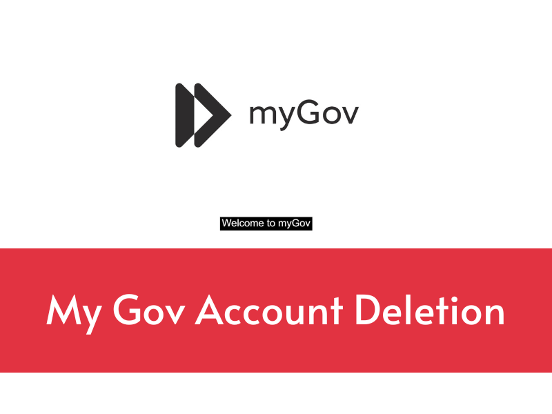 delete mygov account