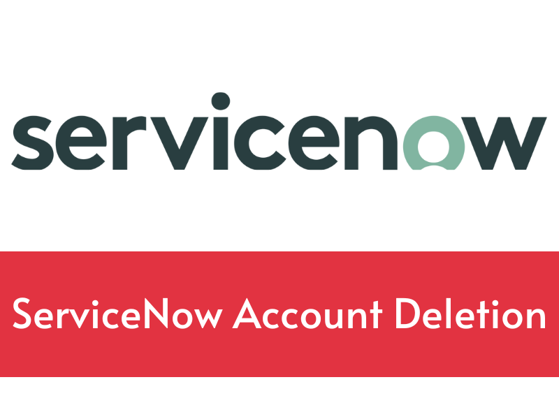 delete servicenow account