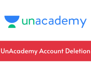 delete unacademy account