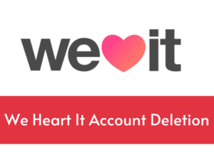 delete we heart it account